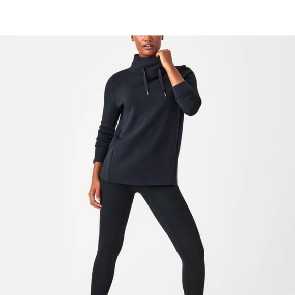 SPANX Tops - Spanx Air Essentials Mockneck sweatshirt- XS Black